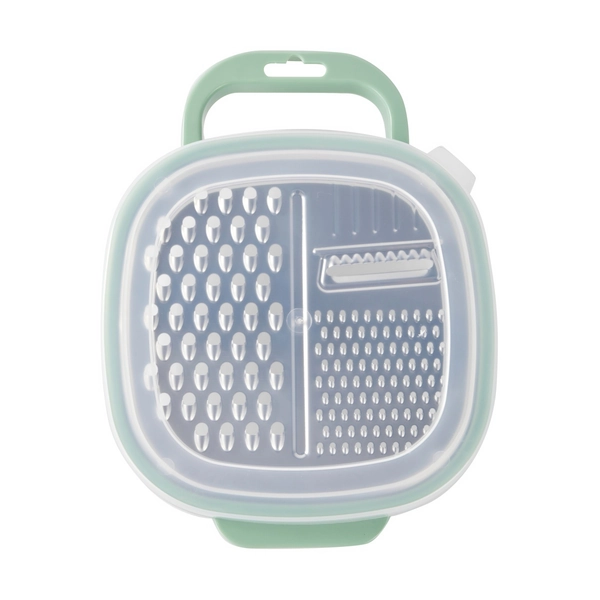 Grater with Storage Box, Green - Anko