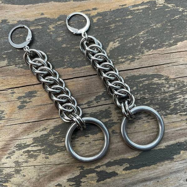 HP3 Chainmaille O Ring Earrings | Default Title
