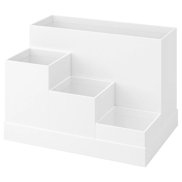 TJENA desk organizer, white, 7x6 ¾" - IKEA