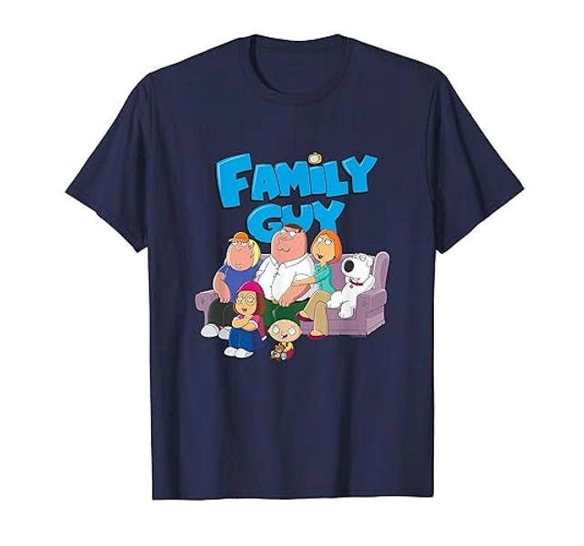 Family Guy Family with Logo T-Shirt - Women - Royal Blue - 3X-Large