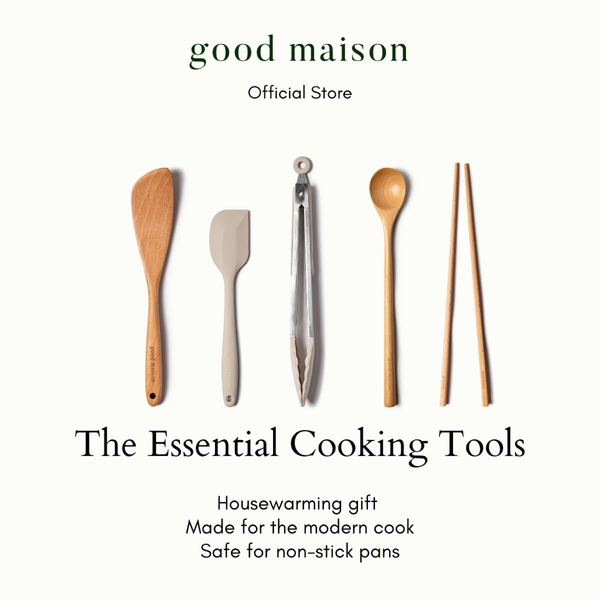 Kitchen Tools | Cooking Set | Silicone Spatula | Home Utensils | Non Stick Cooking Utensil | Wood Spatula | Housewarming