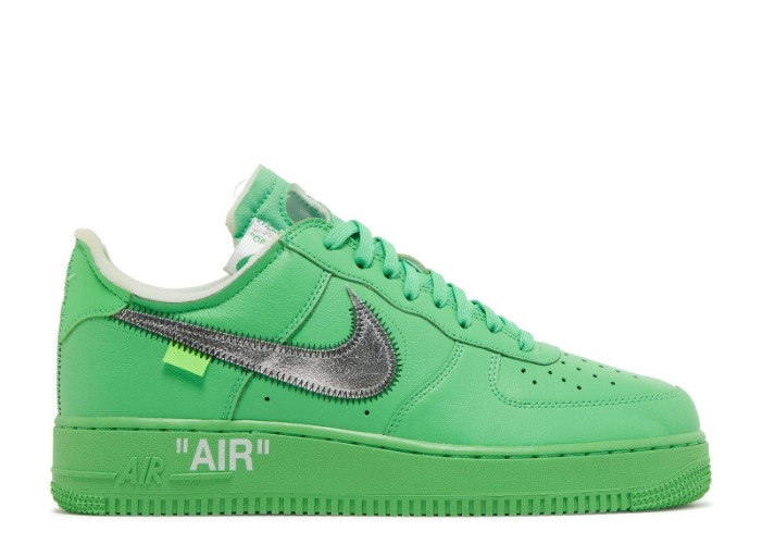 Nike Air Force 1 Low X Off-White Light Green Spark DX1419-300 - Aloha Fashion