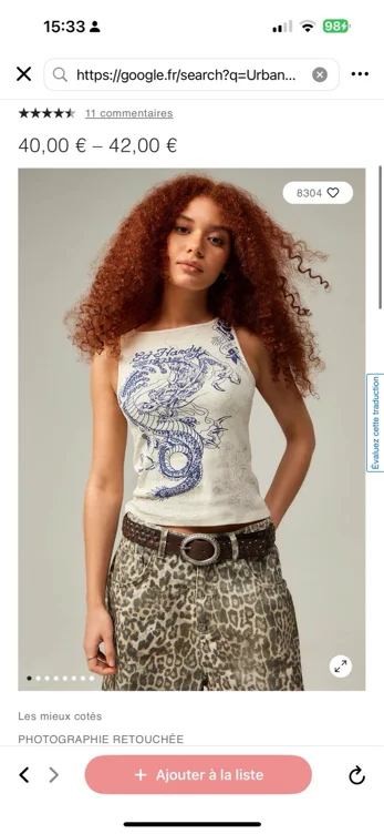 Débardeur imprimé dragon Ed Hardy