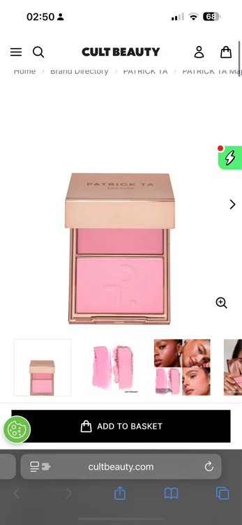 PATRICK TA Major Headlines Double-Take Cream and Powder Blush Duo (Various Shades)