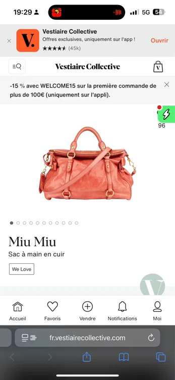 Sac à main en cuir