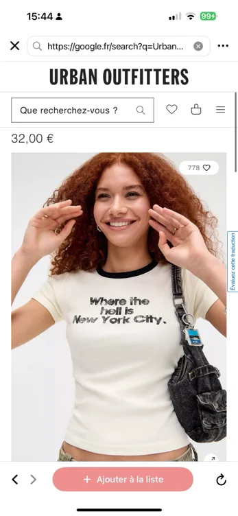 T-shirt bébé UO Where The Hell Is New York
