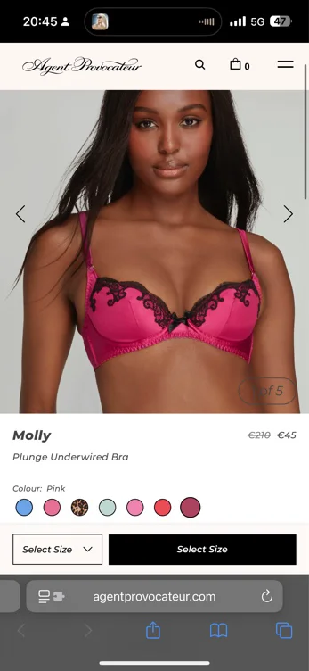 Molly Plunge Underwired Bra