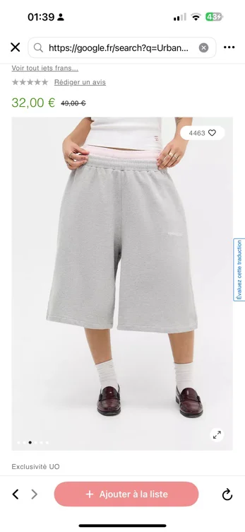 Pantalon taille basse Bengaline UO