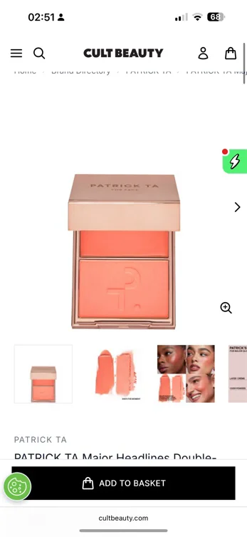 PATRICK TA Major Headlines Double-Take Cream and Powder Blush Duo (Various Shades)