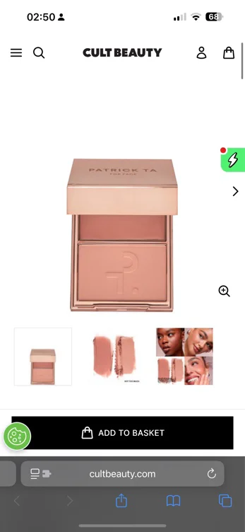 PATRICK TA Major Headlines Double-Take Cream and Powder Blush Duo (Various Shades)
