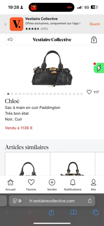 Sac à main en cuir Paddington