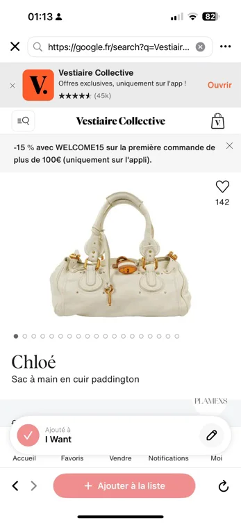 Sac à main en cuir Paddington