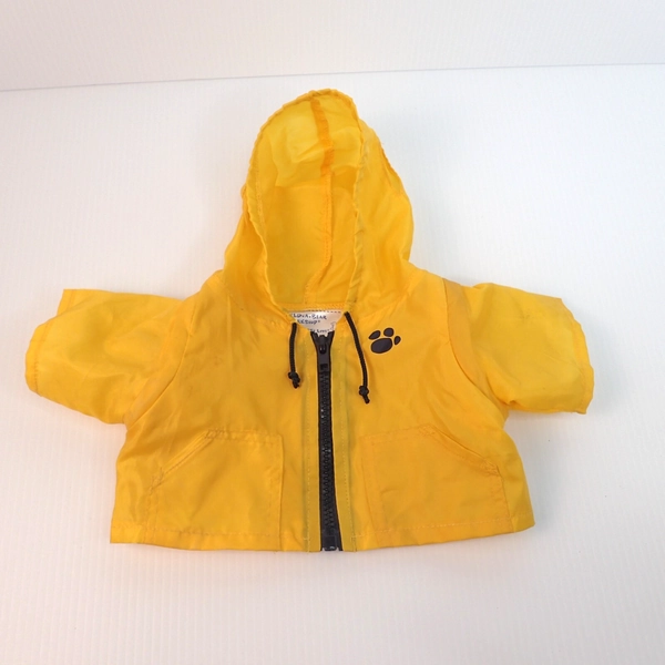 Yellow Hoodie Wind Breaker with Removable Sleeves