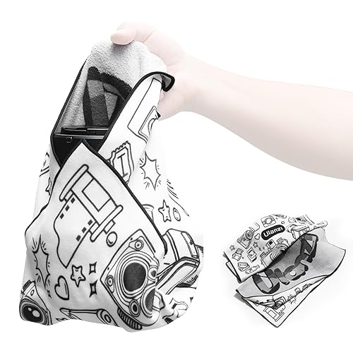 ULANZI Protective Wrap, Anti-scratch Lens Camera Wrap, Lens protector, Magic Self-Adhesive Cloth Protective Camera Wrapper for DSLR/Camera Lens/Phone/Accessories - Off White