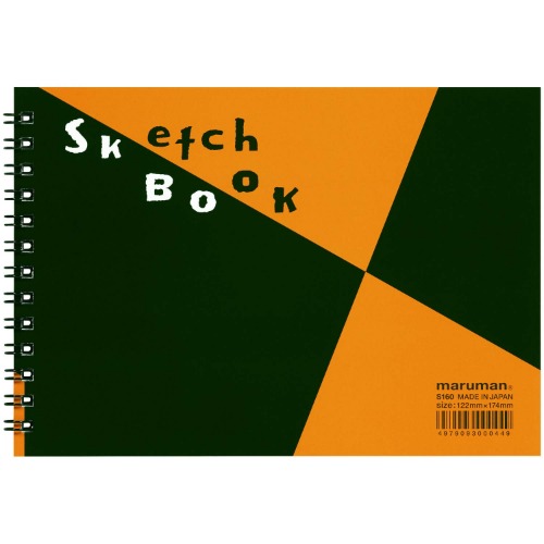 Maruman ZUAN Sketchbook 4.8 x 6.85 Inches (B6), Unruled, 24 pages (S160) - SKETCHBOOK - B6