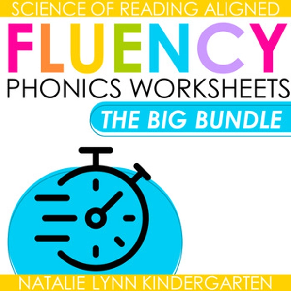 Phonics Fluency Worksheets The Science of Reading Endless Bundle