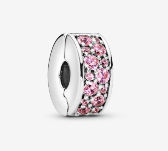 Pink Pavé Clip