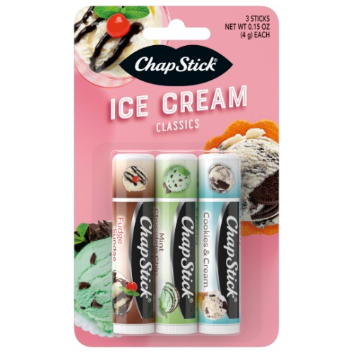 ChapStick Ice Cream Classics 3ct: Fudge, Mint Chocolate, Cookies & Cream | Default Title