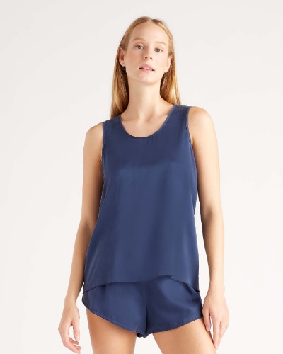 Women's 100% Washable Silk Pajama Tank