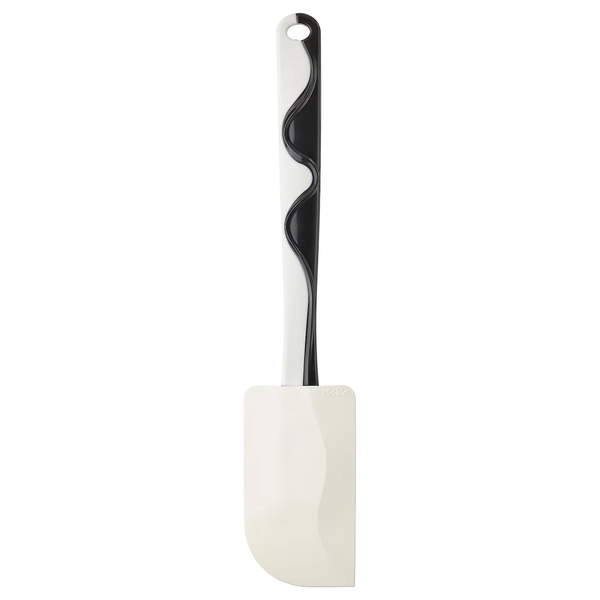 GUBBRÖRA Rubber spatula - black/white