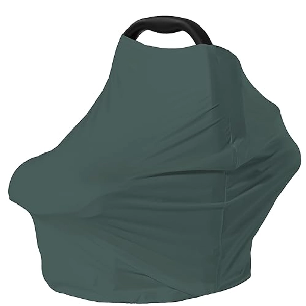 Nursing Cover for Car Seat Cover Baby - Multi-use Breastfeeding Cover Carseat Canopy Cover (roman green) - roman green