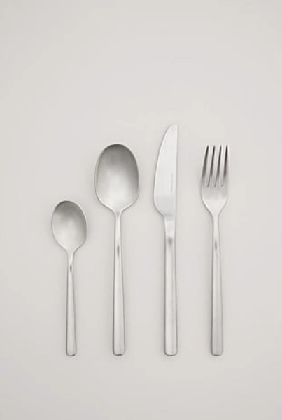 Nolan Brushed 16 Piece Cutlery Set - Brushed Steel