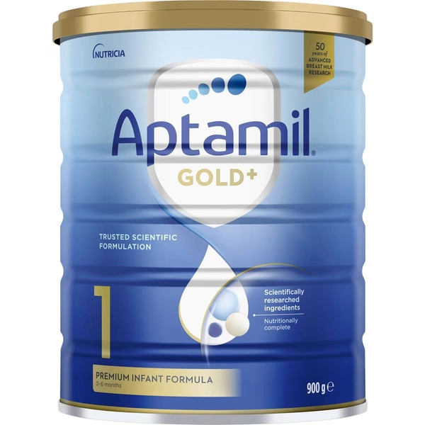 Aptamil Gold+ 1 Baby Infant Formula From Birth To 6 Months 900G
