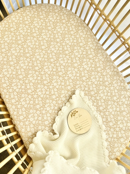 Mini & Me Fitted Bassinet Sheet Bethany