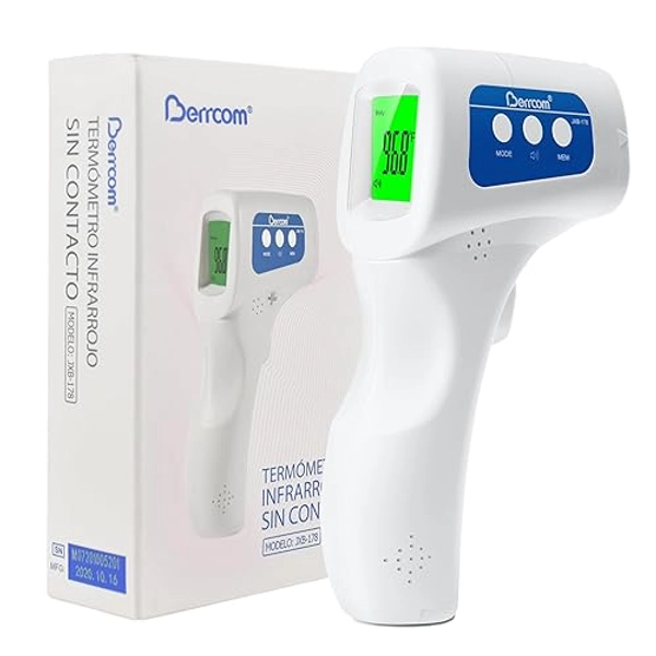 Berrcom Non Contact Forehead Thermometer Digital No-Touch Infrared Thermometer 3 in 1 for Adults and Kids Fever Check Thermometer Temperature Gun for Baby - JXB-178-FBA