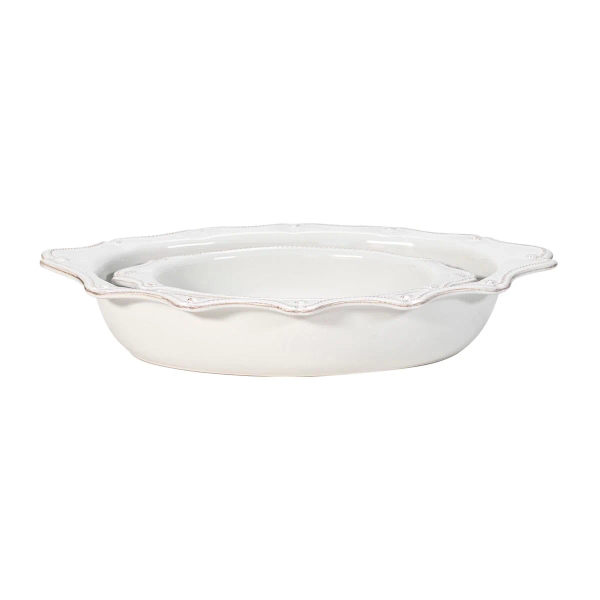 Berry & Thread Oval Baker Set/2pc - Whitewash | Default Title