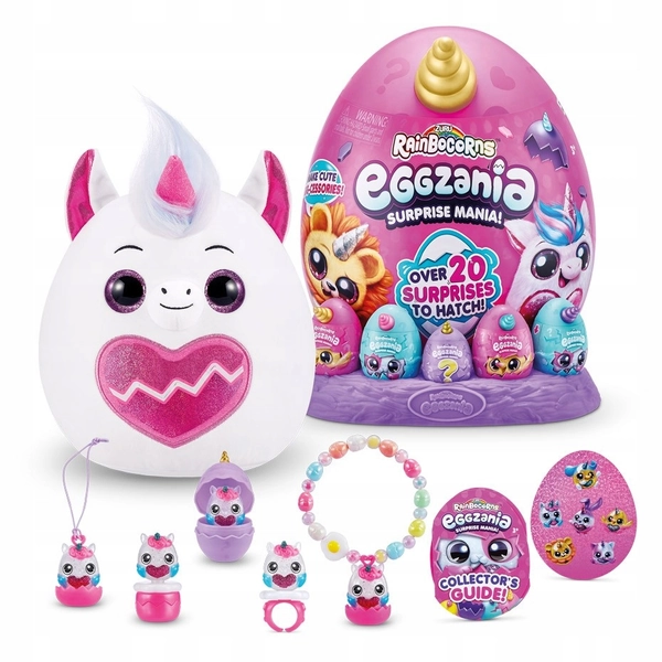 RAINBOCORNS Eggzania JAJKO z maskotką i niespodziankami Jednorożec