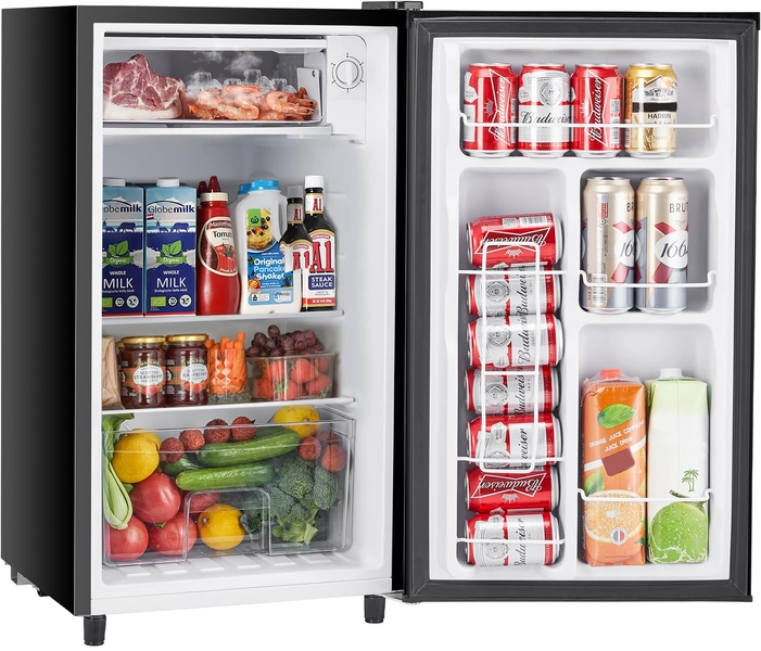 Sweetcrispy 3.2 Cu.Ft Mini Fridge with Freezer