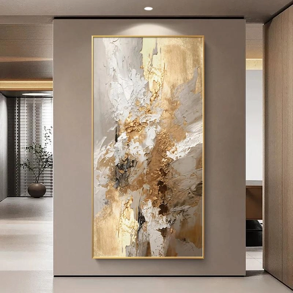 1 piece of beautiful room decoration wood frame wall decoration canvas print (flat) - modern fashion style, abstract irregular shape combination, creative gift choice. Suitable for living room, bedroom, office, bar, cafe hotel, is a perfect gift for Easter, Mother's Day, Juneteenth, birthday