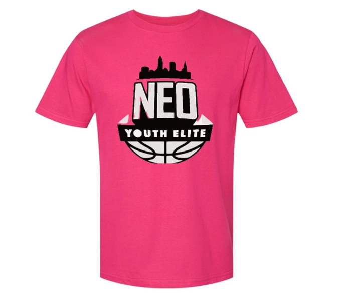 NEO Youth Elite © T-Shirt Hot Pink/White Logo