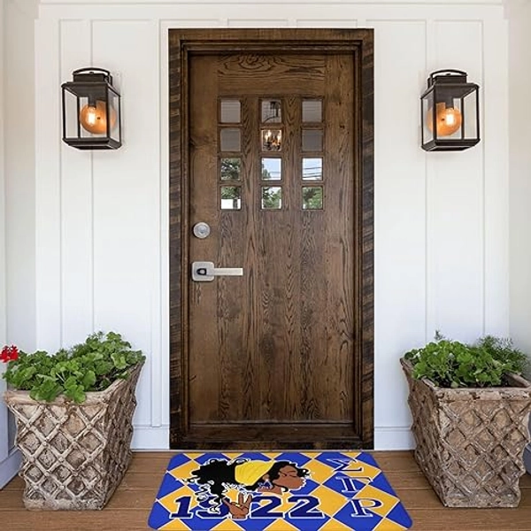 KBNQRAZY Sigma Gamma Rho Area Rug Yoga Carpet Floor Door Mat for Home Art Decor Living Room Bedroom (NSG03, 36x24in(90x60cm)) - 36x24in(90x60cm) - Nsg03
