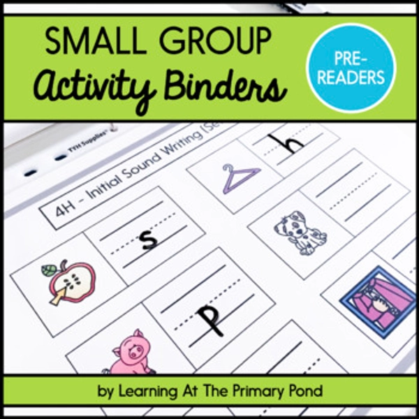 Small Group Activity Binders for Pre-Readers / Pre A Guided Reading