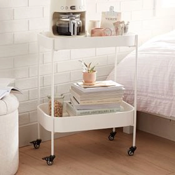 rolling storage coffee cart
