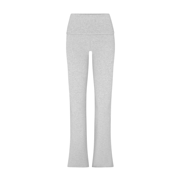 COTTON JERSEY FOLDOVER PANT | LIGHT HEATHER GREY | XXS