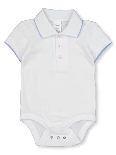 Baby Short Sleeve Polo Bodysuit