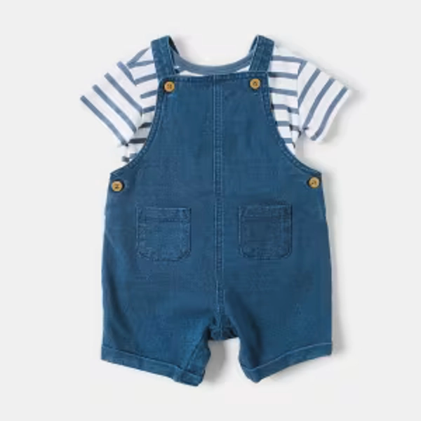 2 Piece Denim Dungaree Set