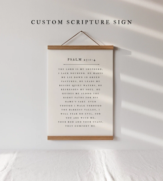 Customizable Bible Verse Sign, Christian Wall Art, Custom Scripture Sign, Hanging Frames, Custom Bible Verse Sign, Encouraging Faith Gift - Etsy