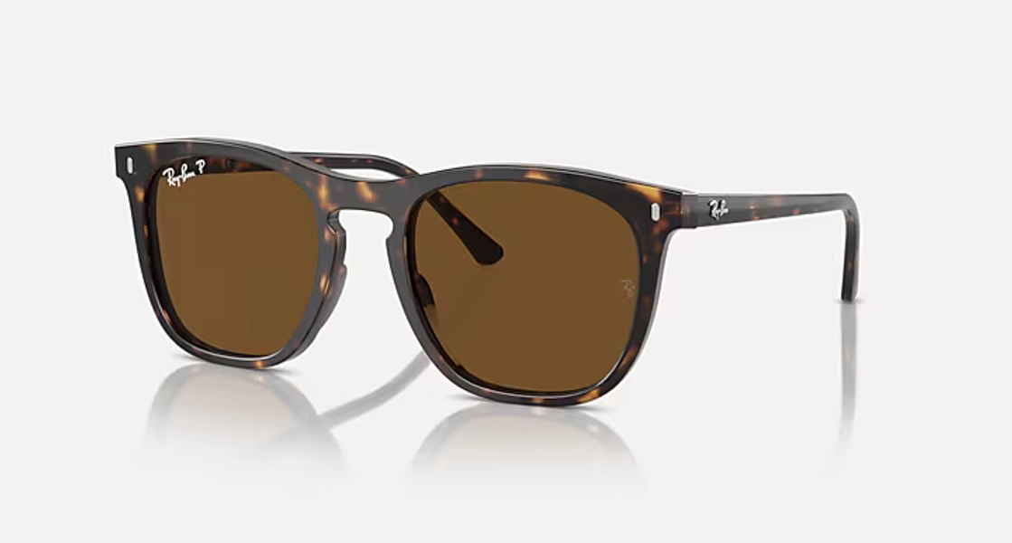 Ray-Ban Sunglasses Unisex Rb2210 - Havana Frame Brown Lenses 53-21 Polarized