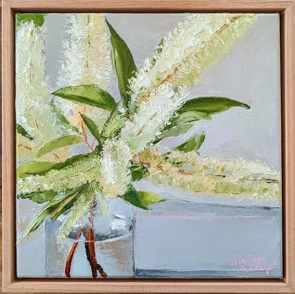 Ivory Curl Flowers  by Andriane Georgiou