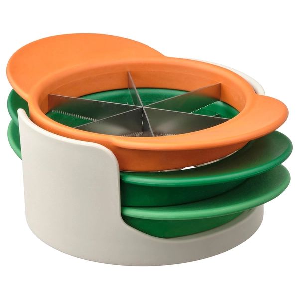 UPPFYLLD Fruit cutter, set of 4 - mixed colors