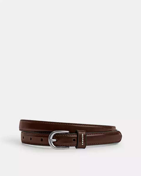 Silver/Maple Classic Buckle Belt, 18 Mm
