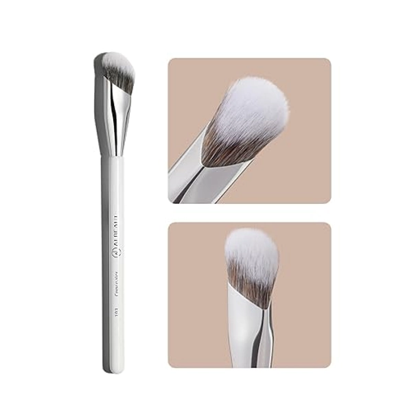 Albeaut Concealer Brush, Angled Under Eye Makeup Small Foundation Precision Face Blending Brush (193 concealer brush) - 193 concealer brush