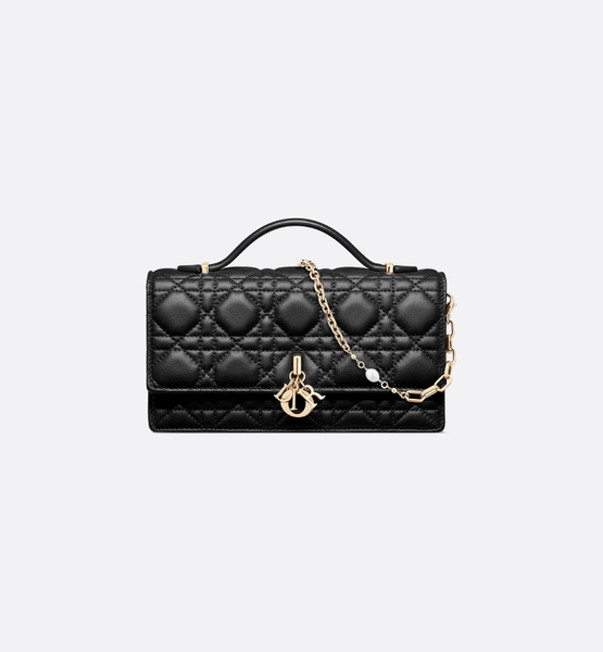 My Dior Mini Bag Black Cannage Lambskin | DIOR