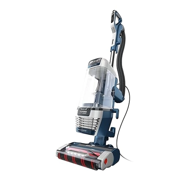 Shark Upright Vacuum, Stratos with DuoClean PowerFins, HairPro, Powered Lift-Away, Self-Cleaning Brushroll, & Odor Neutralizer Technology, Navy, AZ3002 - AZ3002 DuoClean w/ Odor Neutralizer