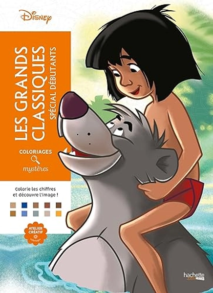 Coloriages mystères Disney - Grands classiques Spécial débutants