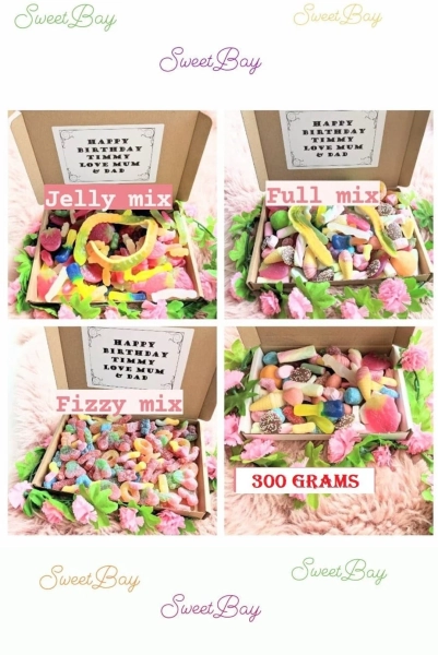 Sweets Pick and Mix Hamper Box Birthday Special Occassion Christmas Gift Party Get Well Various Weights Jelly Fizzy Chocolate FREE MESSAGE - Etsy UK